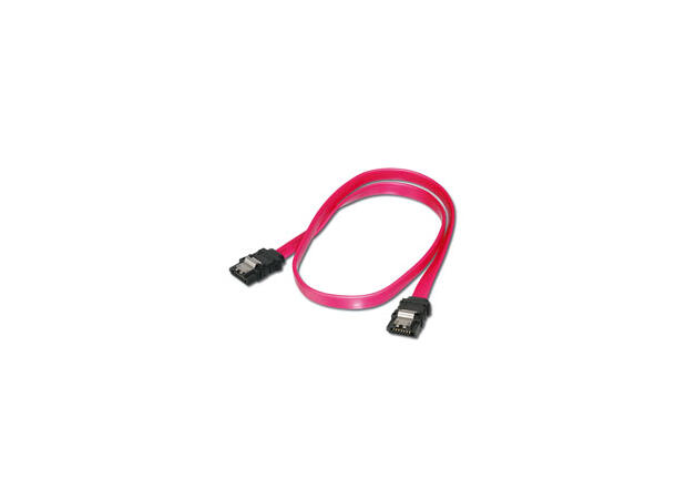 SATA/300 IDE kabel, 0,3 meter, låseplugg Med låseklips på pluggene.